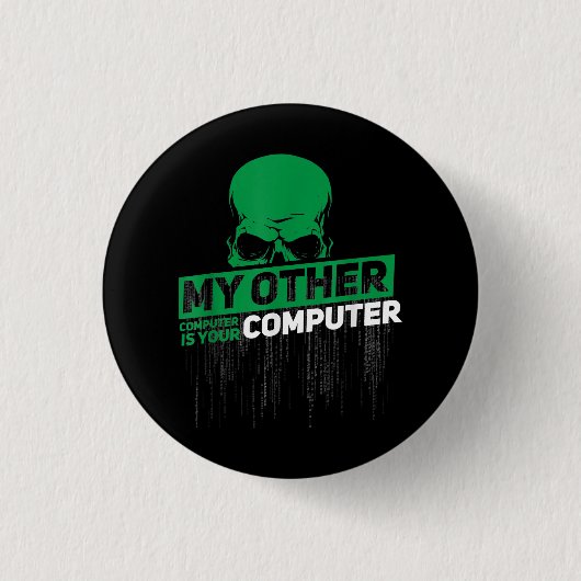 開発者Sysadminエンジニアハッカーおたく管理コード 缶バッジ (正面)