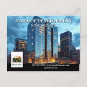 開発開始デベロッパー広告の不動産仲介業者 ポストカード (正面)