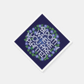 開花あなたが植えられたパーティーナプキン スタンダードカクテルナプキン (角)