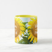 開花あなたは植えた黄色のひまわり マグカップ (中央)