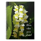 開花あなたは植え付け引用文 ノートブック (正面)