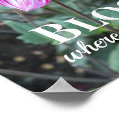 開花あなたは植栽引用文フローラ ポスター (角)