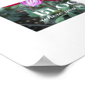 開花あなたは植栽引用文フローラ ポスター (角)