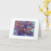 開花およびButterflys カード (黄色い花)