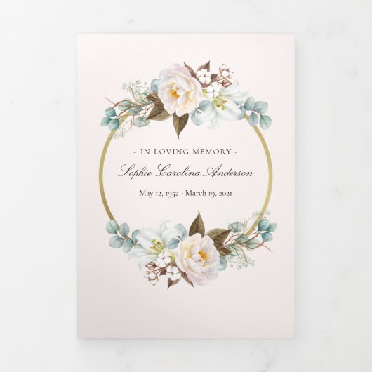 開花お祝い生命計画 三つ折り招待状 (カバー)