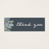 開花かわいらしヴィンテージ庭園の結婚式サンキューラベル (正面)