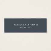 開花かわいらしヴィンテージ庭園の結婚式サンキューラベル (裏面)