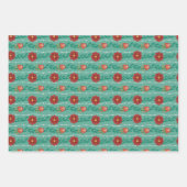 開花が植えられた場所 – 暗 ラッピングペーパーシート (正面)