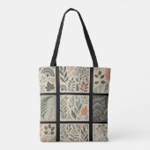 開花が植えられているトート トートバッグ (裏面)