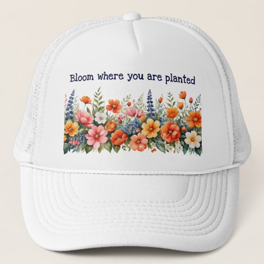 開花が植えられているフローラ キャップ (正面)