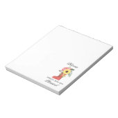 開花が植えられているフローラ ノートパッド (回転)