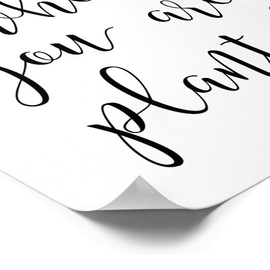 開花が植えられているポスター ポスター (角)