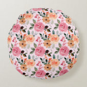 開花が植えられている場所 – ピンクのオレンジ色のタンフローラ ラウンドクッション (正面)