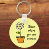 開花が植えられている場所II キーホルダー (正面)