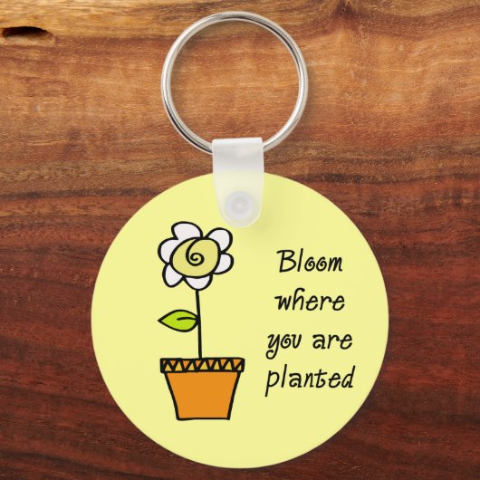 開花が植えられている場所II キーホルダー (正面)