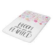 開花が植えられている水彩の花 バスマット (アングル)