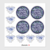 開花が植えられている透明ビニール シール (シート)