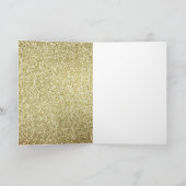 開花が植えられている金ゴールドグリッターフローラ カード (内部)