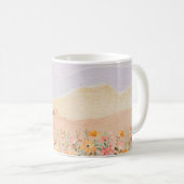 "開花が植えられている"フローラと コーヒーマグカップ (正面右)