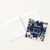開花が植えられる場所 |フローラタイポグラフィ ノートブック (内部)