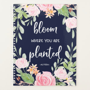 開花が植えられる場所 フローラタイポグラフィ プランナー手帳