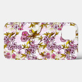 開花さくらんぼの花模様 Case-Mate iPhoneケース (裏面 (横))