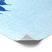 開花さくらんぼムーンライトナイトオラコソンブルー18 ポスター (角)