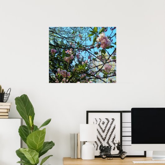 開花さくらんぼ、自然、木、花、ポスター ポスター (ホームオフィス)