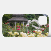 開花したバラとガゼボ+ローズガーデン Case-Mate iPhoneケース (裏面 (横))