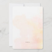 開花したバラのシャワー招待状 招待状 (裏面)