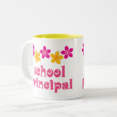 開花した学校長 ツートーンマグカップ (正面左)