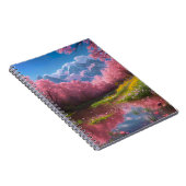 開花した沼のさくらんぼ ノートブック (右側)