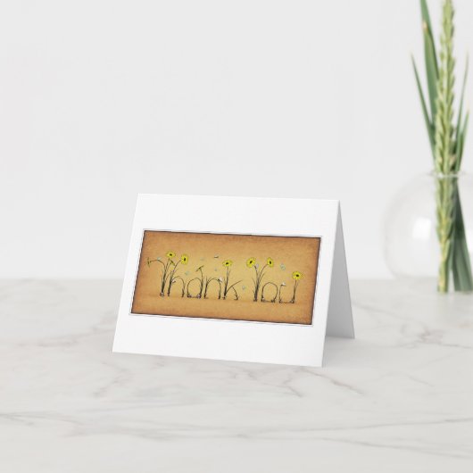 開花しますありがとう サンキューカード (正面)