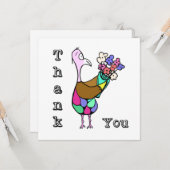 開花しますカードをありがとう カード (正面/裏面インサイチュ)