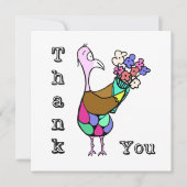 開花しますカードをありがとう カード (正面)