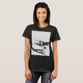 開花するボーン#2 - 2本の手 Tシャツ (正面フル)