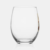 開花する月の中のドイツの羊飼い ステムなしワイングラス (右)