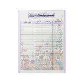 開花する紫の庭 _ 介入評価 ノートパッド (回転)
