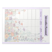 開花する紫の庭 _ 介入評価 ノートパッド (正面)