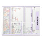開花する紫の庭_臨床患者 ノートパッド (正面)