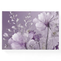 開花する紫の花のAIアート