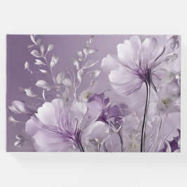 開花する紫の花のAIアート ゲストブック