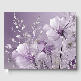 開花する紫の花のAIアート ゲストブック