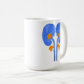 開花する腎臓 コーヒーマグカップ (正面右)