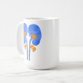 開花する腎臓 コーヒーマグカップ (正面左)