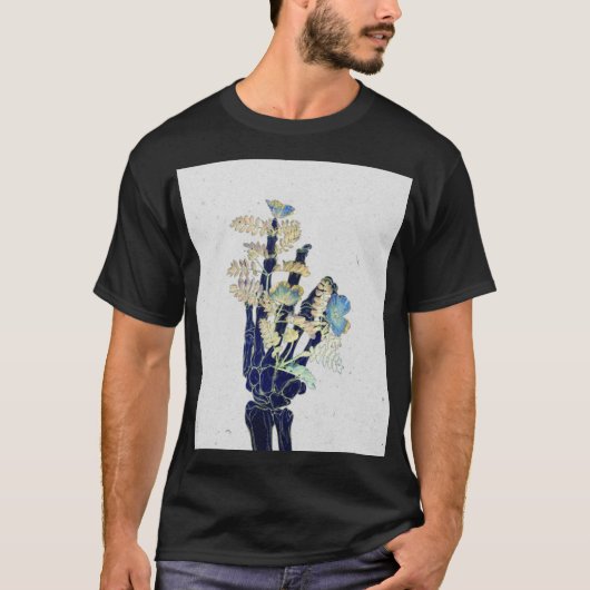 開花する骨 #1 - 一手 Tシャツ (正面)