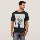 開花する骨 #1 - 一手 Tシャツ (正面フル)