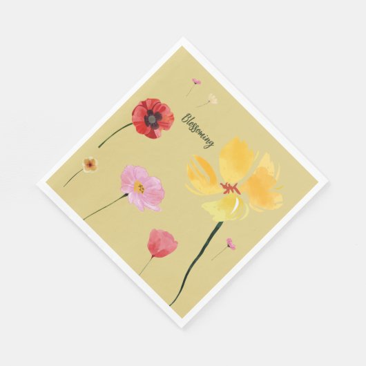 開花する スタンダードランチョンナプキン (角)