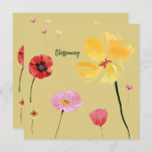 開花する 招待状 (正面/裏面)