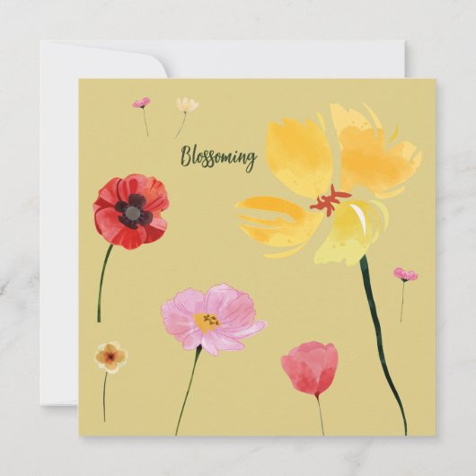 開花する 招待状 (裏面)